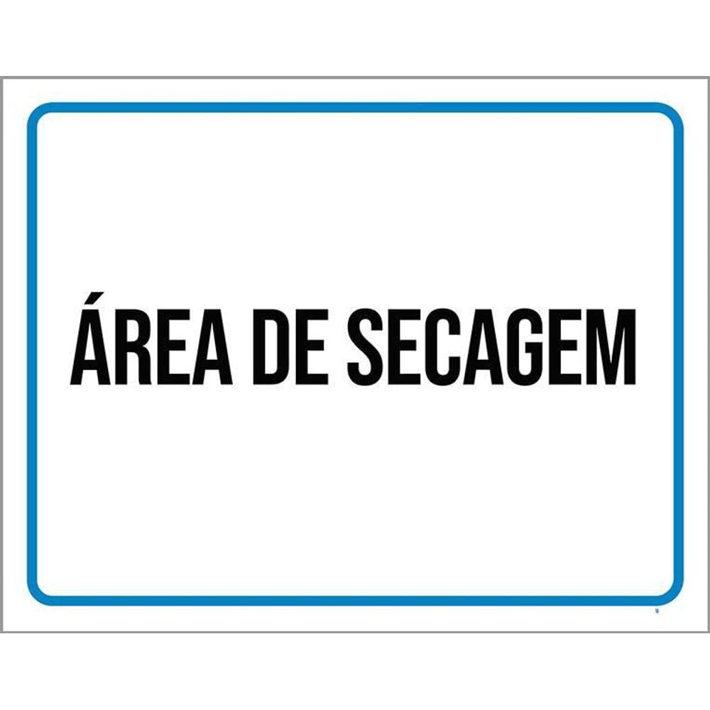Kit 3 Placas Ambiente - Área De Secagem