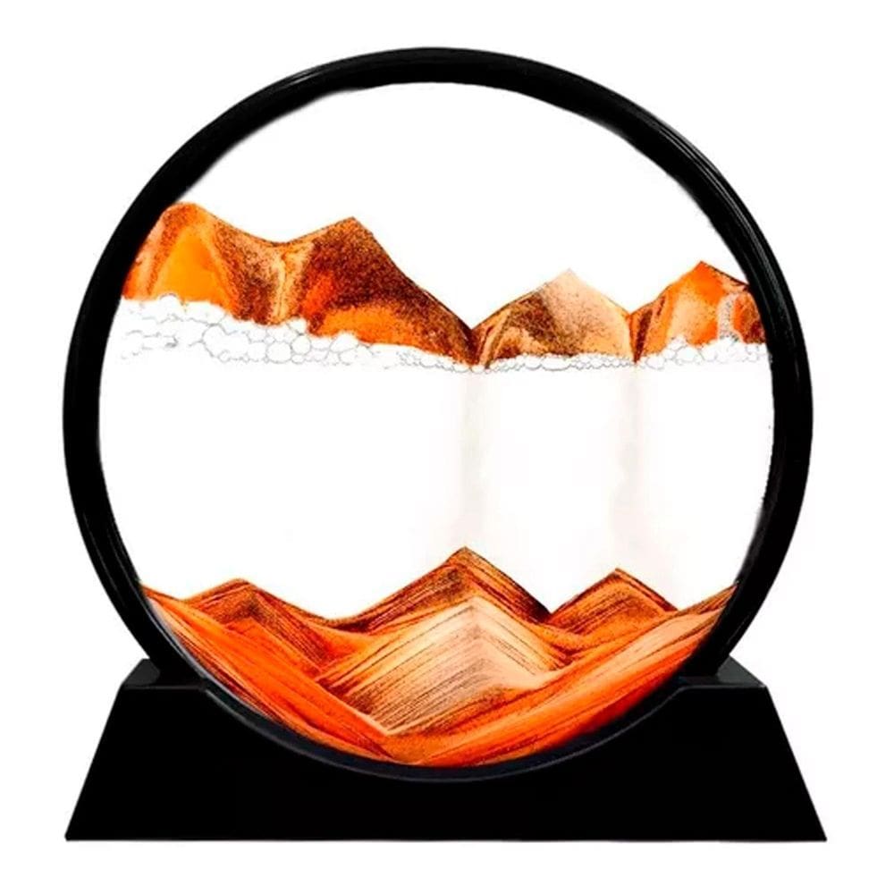 Enfeite Vidro Interativo Quadro Redondo Decorativo Duna