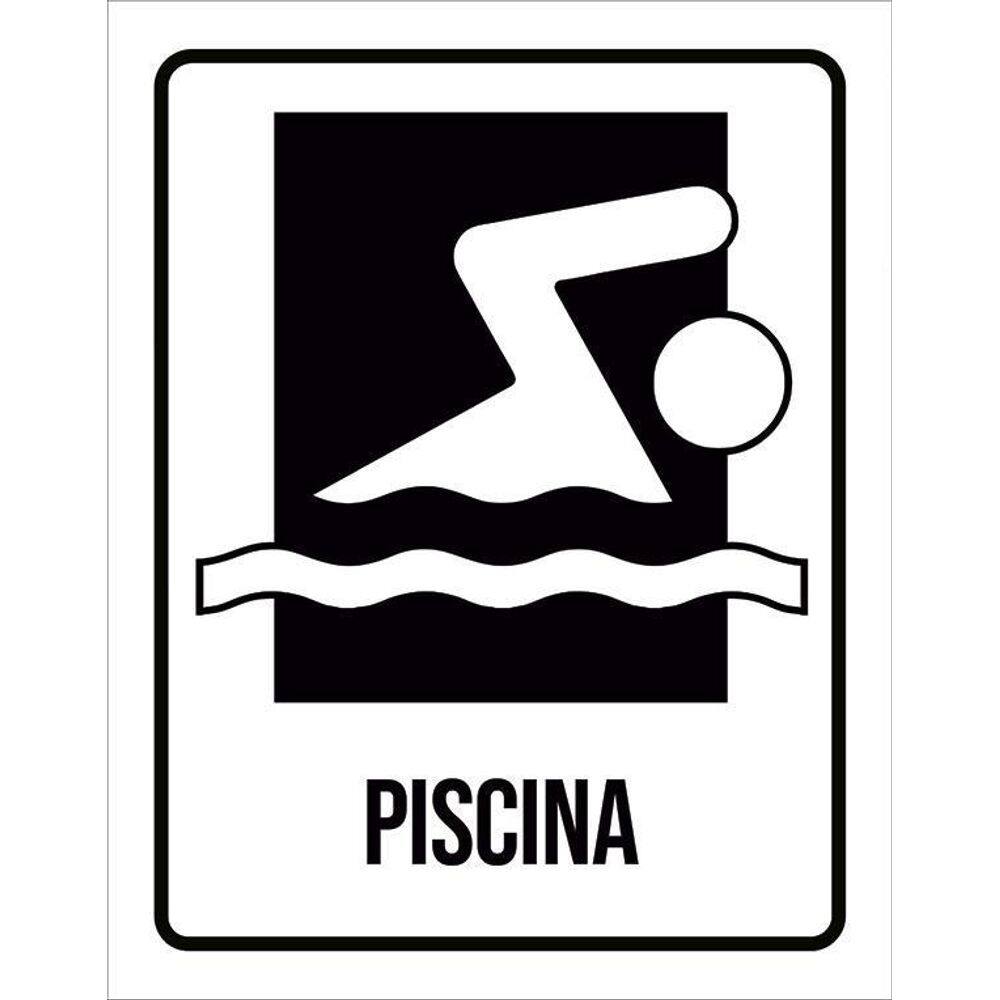 Placa Condomínio Ambiente Piscina 36X46