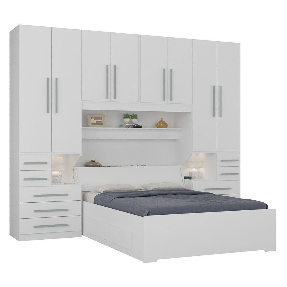 Dormitório Queen Size Sem Cama 1223s Branco