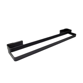Toalheiro Porta Toalha Spirit Zen Duplo 700Mm Preto Fosco