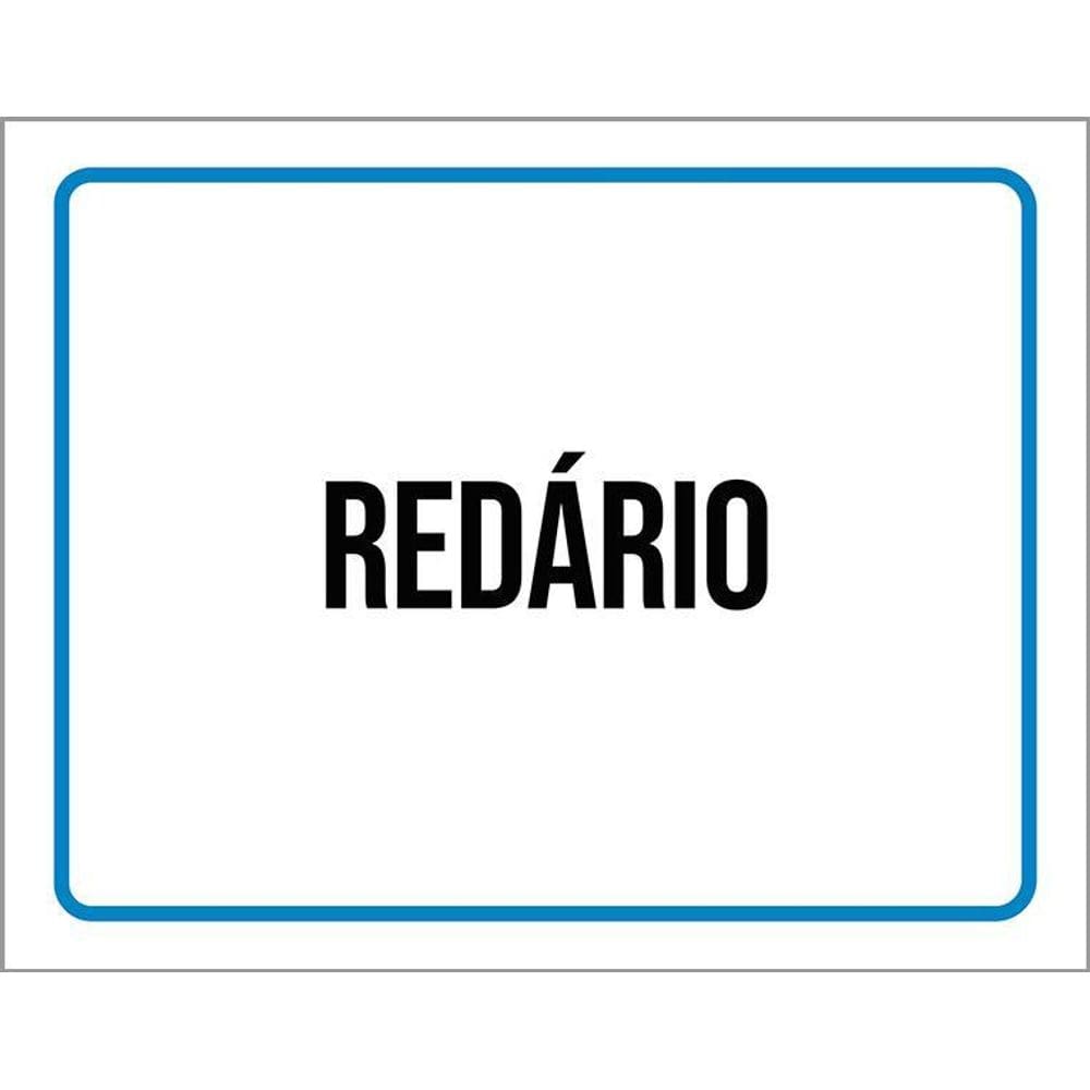 Placa Sinalização Ambiente Redário 36X46