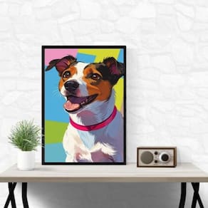 Quadro Jack Russell Terrier 45X34Cm - Com Vidro