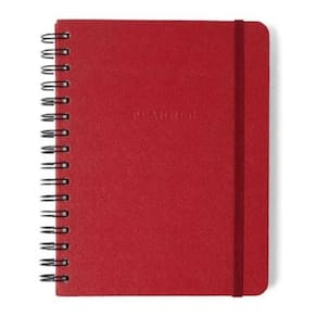 Planner Permanente Wire O Classica Semanal Notas A5 Vermelho
