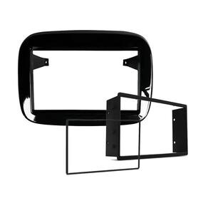 Moldura Painel 2Din Mobi 2016 A 2020 Preto Brilhante
