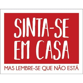 Kit 3 Placas Decorativa - Sinta-Se Em Casa Vermelha