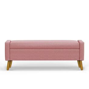 Recamier Bau Paris 1,40m Suede Rose - Inova Decor