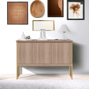 Buffet Aparador Com 3 Portas Miami Montana Dourado
