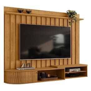 Home Painel Suspenso ímola Cumaru Para Tv Até 75 - Madetec Cumaru