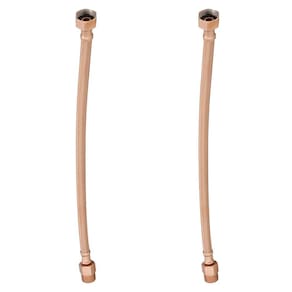 Kit 2 Engate Mangueira Flexível Rose Trançado Aço Inox 30Cm