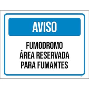 Kit 3 Placas Aviso Fumodromo Área Reservada Para Fumantes