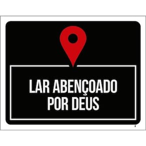 Kit 3 Placas Lar Abençoado Por Deus