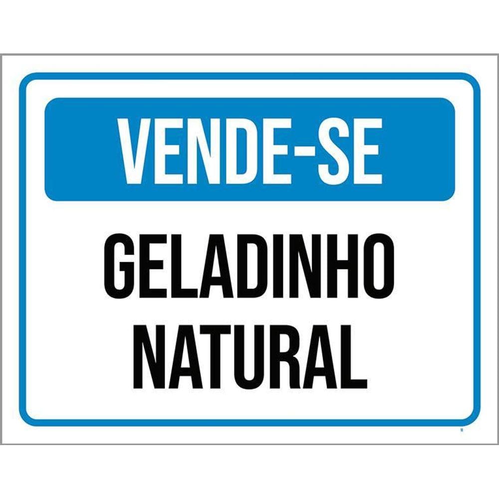 Kit 3 Placas Vende-Se Geladinho Natural