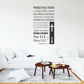 Adesivo De Parede Versículo Colossenses Frases Biblicas