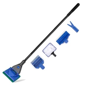Limpador Raspador Kit Manutenção 5 / 1 Redinha Pinça Aquario