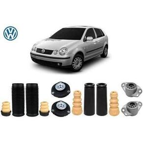 4 Kit Coxim Batente Diant Tras Polo Hatch 2002 a 2005