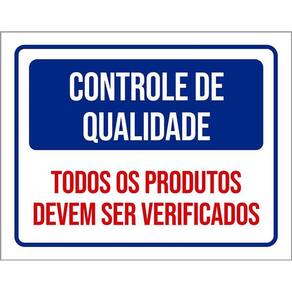 Kit 3 Placas Controle Qualidade Todos Produtos Verificados