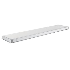 Kit com 2 Prateleira de Vidro 40cm Escala Roca Cromado