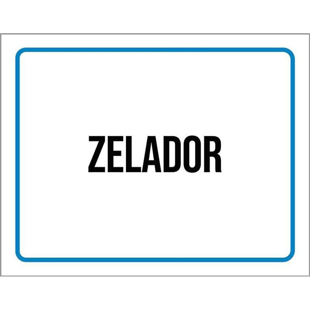 Kit 3 Placas Ambiente Sinalização Setor Zelador