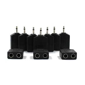 Adaptador P2 Mono X 2 Jack J10 Fêmea Mono 10 Unidades