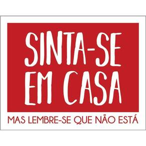 Kit 3 Placas Decorativa - Sinta-Se Em Casa Vermelha