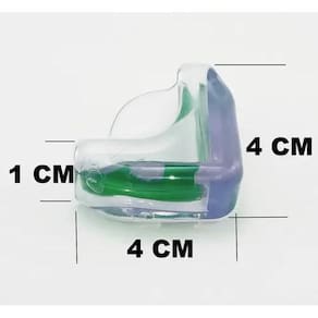 Protetor de Quina Transparente em Silicone - 4 Peças