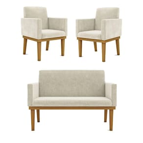 Kit 05 Poltronas Reforçada Courino1 Namoradeira Reforçada