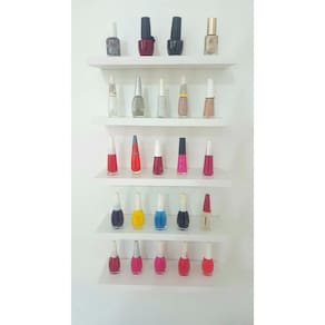 Mesa Manicure Com Armário + Carrinho Esmalteiro
