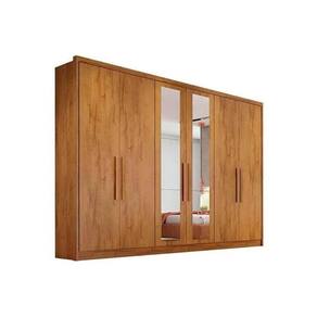 Guarda Roupa Casal 6 Portas E 8 Gavetas C- Espelho Rizon-linea Cumaru