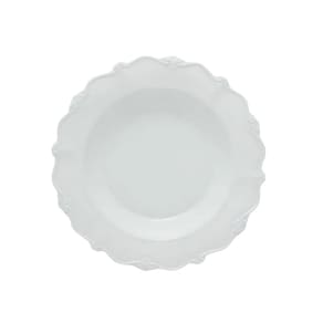 Prato Fundo Para Sopa 21Cm De Porcelana Branco Fancy Wolff