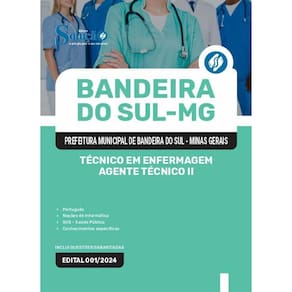 Apostila Prefeitura Bandeira Do Sul Mg 2024 Técnico Em