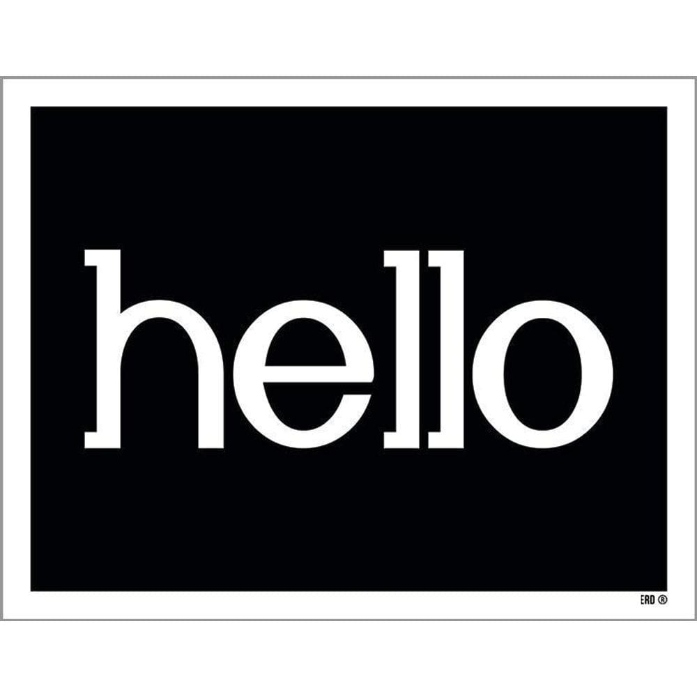 Placa Decorativa - Hello 36X46