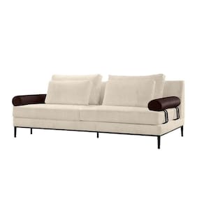 Sofá Zarat 102 Com Espuma D30 Base Em Madeira E Pillowtop Boucle Plus White