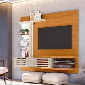 Painel para Tv até 55 Polegadas 2 Portas Frizz Supreme Cumaru/opala