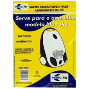 Saco Para Aspirador Modelo Blue Sky Ref.1243 Com 3 Und.