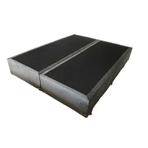 Base Box Suede 158x198x30 43 Cm Ortolar Grafite