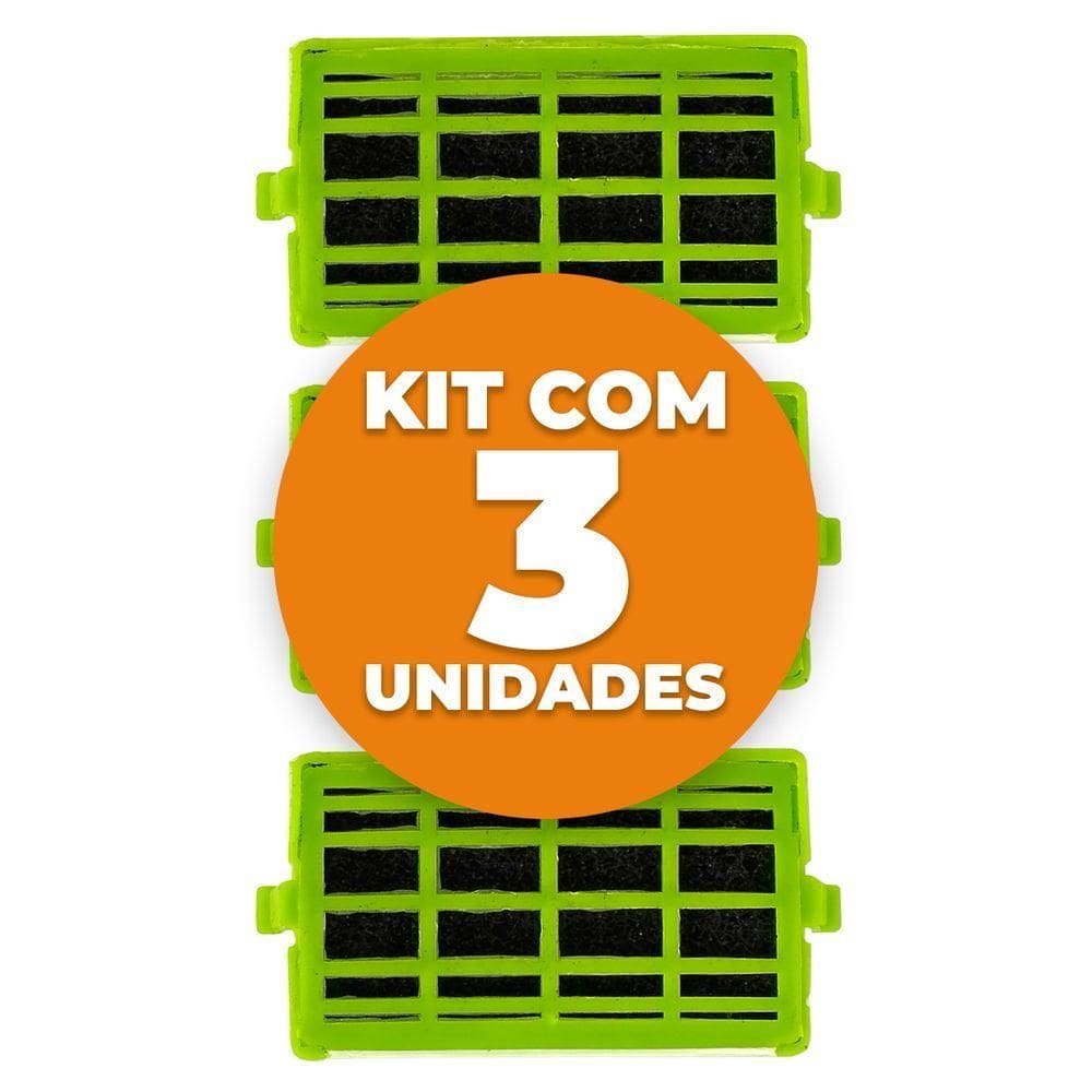 Filtro De Ar Anti Odor Refrigerador Consul Brastemp W10515645 3 Unidades
