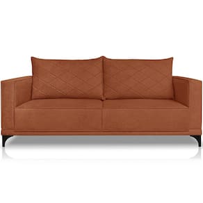 Sofa Nori 2 Lugares Pes De Ferro 160cm Linho Boucle 3303 Ezz