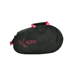 Raqueteira Beach Tennis Kona Basic Média Preto/Rosa