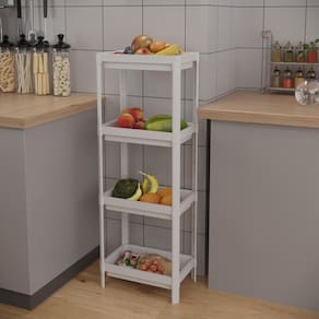 Estante Geo Multiuso Organizador Compacto 4 Prateleiras 112cm