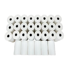 Bobina Térmica Sensível para Relógio de Ponto/ Comprovantes Fiscais Caixa com 30 Unidades 80mm x 30m Plavitec - Branca