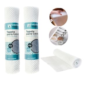 Kit 2 Rolos Tapete Gaveta Multiuso Proteção Contra Risco