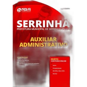 Apostila Prefeitura de Serrinha BA - Auxiliar Administrativo