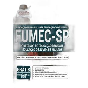 Apostila Concurso Fumec Sp - Professor 2 - Jovens E Adultos