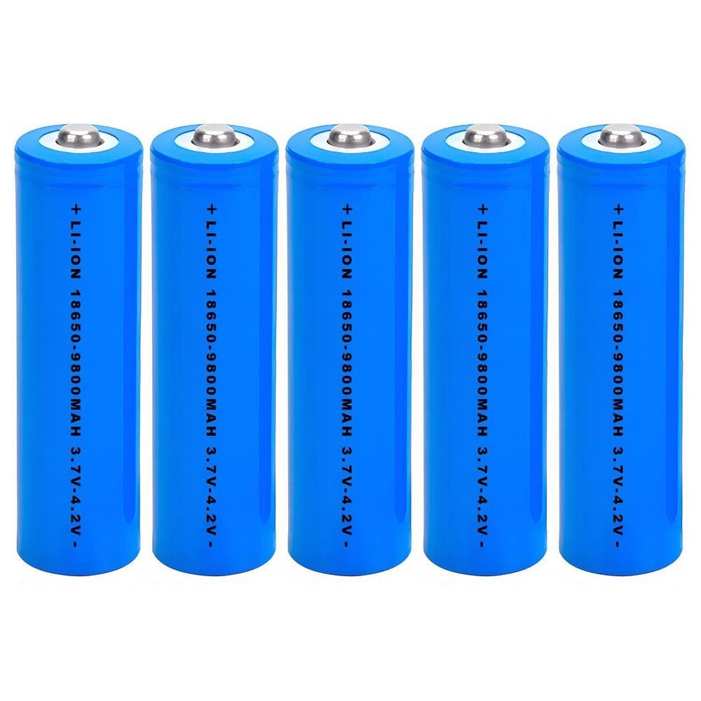 Kit 6 Baterias 18650 9800Mah 4.2V Recarregáveis Para Rádios