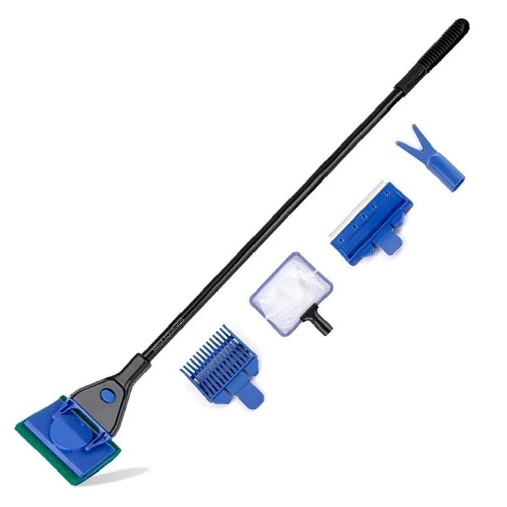 Limpador Raspador Kit Manutenção 5 / 1 Redinha Pinça Aquario