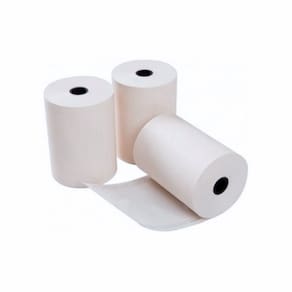 Bobina Térmica Sensível para Relógio de Ponto/ Comprovantes Fiscais Caixa com 50 Unidades 57mm x 15m Plavitec - Branca