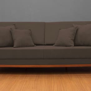 Sofá Fixo Living Barcelona com 180 Cm Marrom
