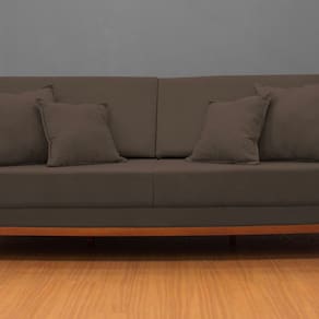 Sofá Fixo Living Barcelona com 200 Cm Marrom