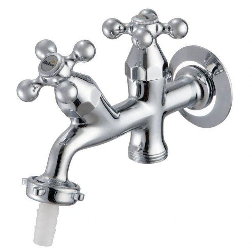 Torneira Tanque Com Adaptador Para Máquina Parede Supernova